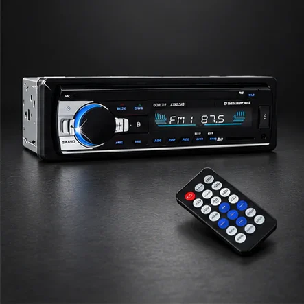 Player auto MP3 cu Bluetooth, USB, SD, radio FM, 4 × 60 W și telecomandă