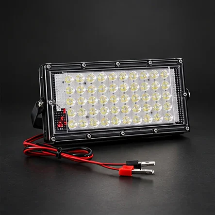 Proiector LED exterior cu clești, 50 W, 4500 lm, 12 V, 6500 K, IP65