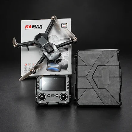 Dronă K6 MAX cu cameră, telecomandă cu ecran și senzor pentru evitarea obstacolelor