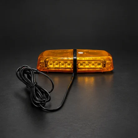 Girofar LED portocaliu, suport magnetic, 9–24 V, IP65
