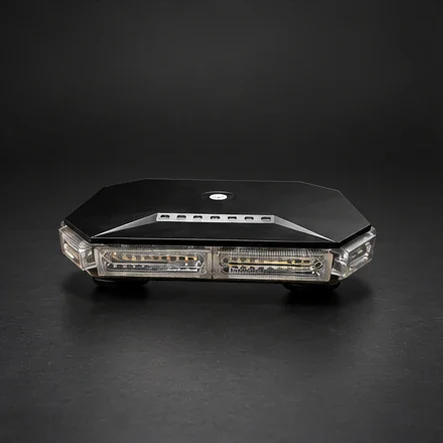 Girofar LED alb/portocaliu, suport magnetic, 12/24 V, IP65