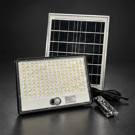 Proiector LED pentru exterior, 1000 W, 6500 K, senzor de mișcare, telecomandă, cablu 5 m