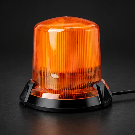 Girofar LED JSD08, galben, 45 W, 12–24 V, suport magnetic